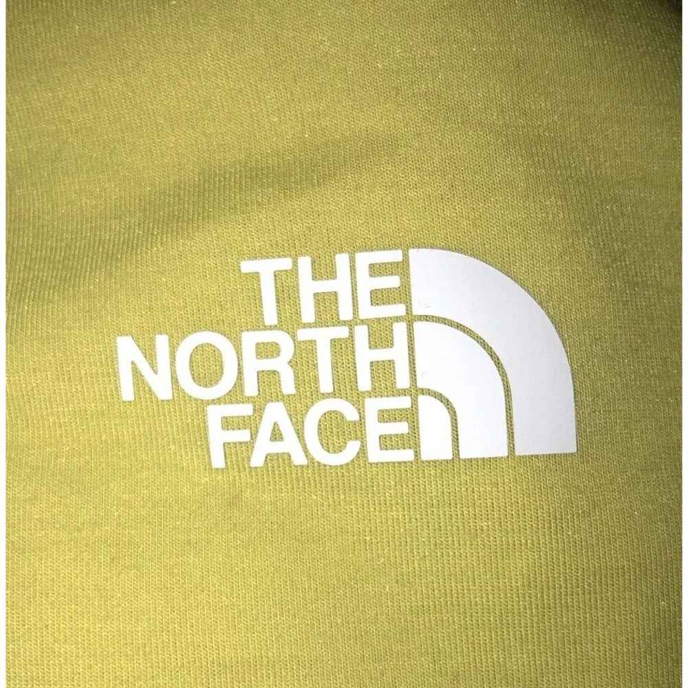 North Face T Shirt‎ Men's S Yellow Outdoors Athletic Hiking *spot